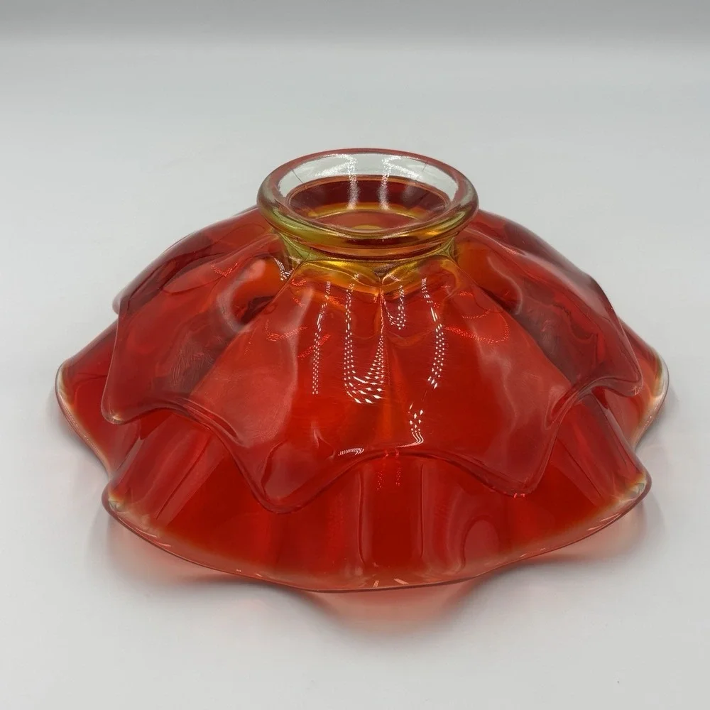 Vintage MCM Amberina/Percimmon 8